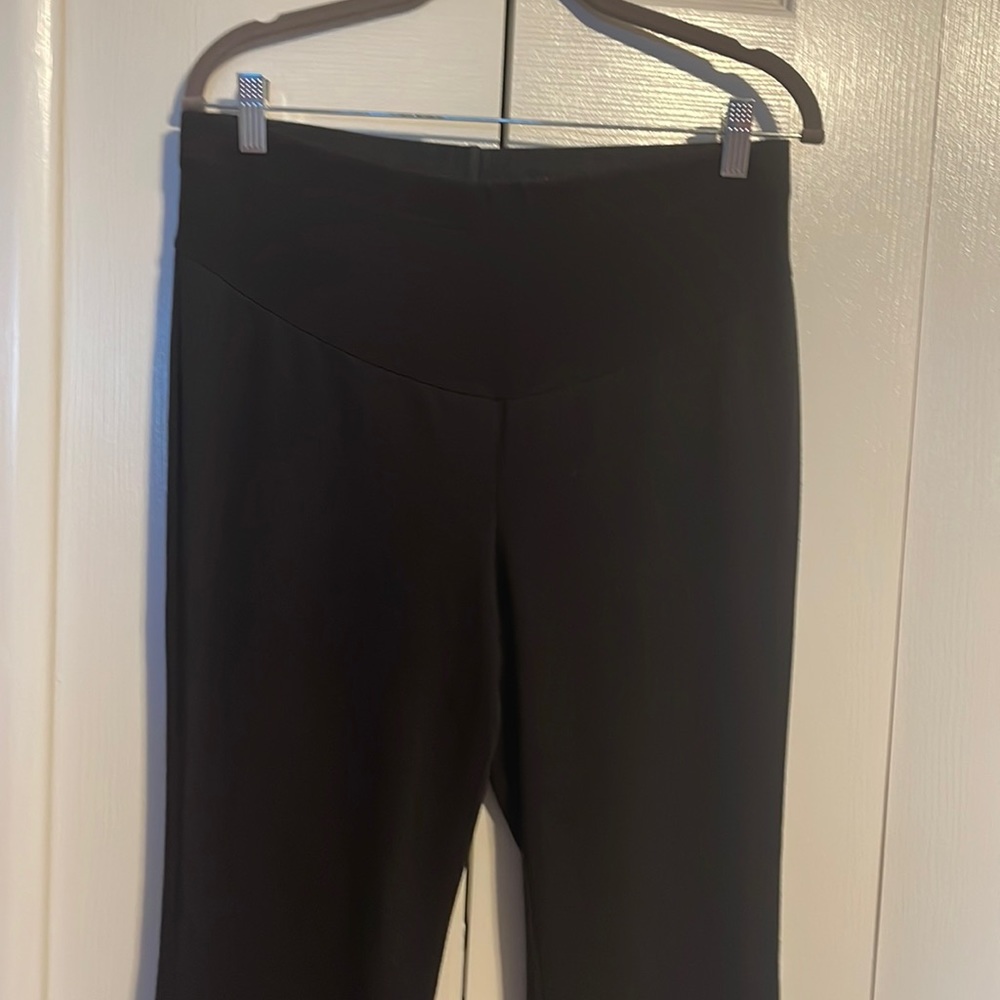Motherhood Maternity black leggings with belly panel size small
